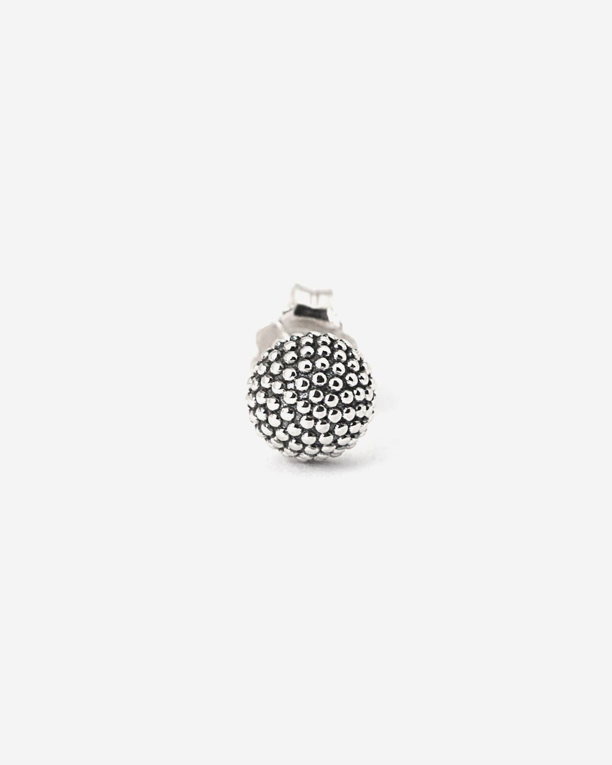 BOUCLE D’OREILLE UNIQUE LOBE SEMI SPHÈRE À PICOTS