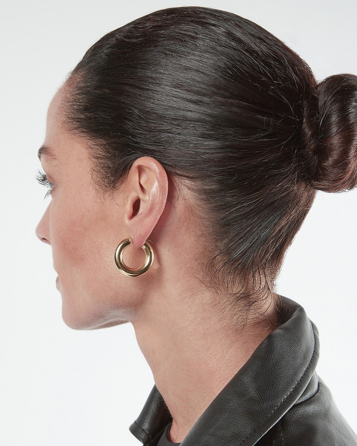 BOUCLE D’OREILLE UNIQUE BOLD LOOP / OR JAUNE BRILLANT