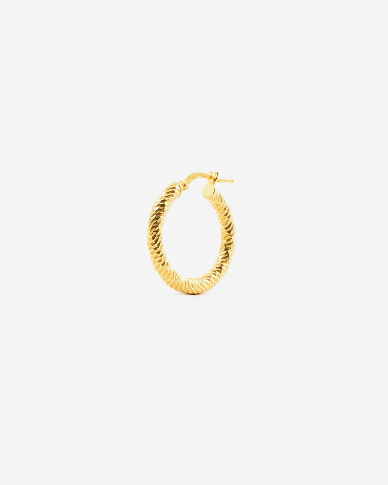 ORECCHINO DIAMOND HOOP MEDIO PLACCATO ORO