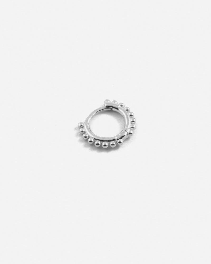 BOUCLE D’OREILLE UNIQUE PIERCING ETHNIQUE PETIT / RHODIUM