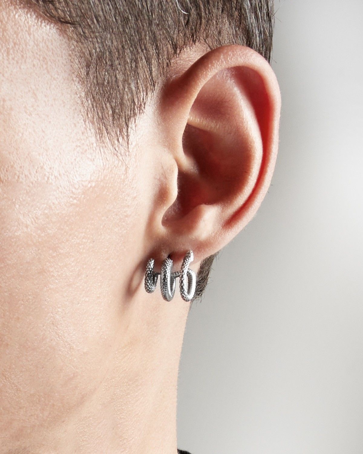 BOUCLE D'OREILLE SNAKE SPIRAL