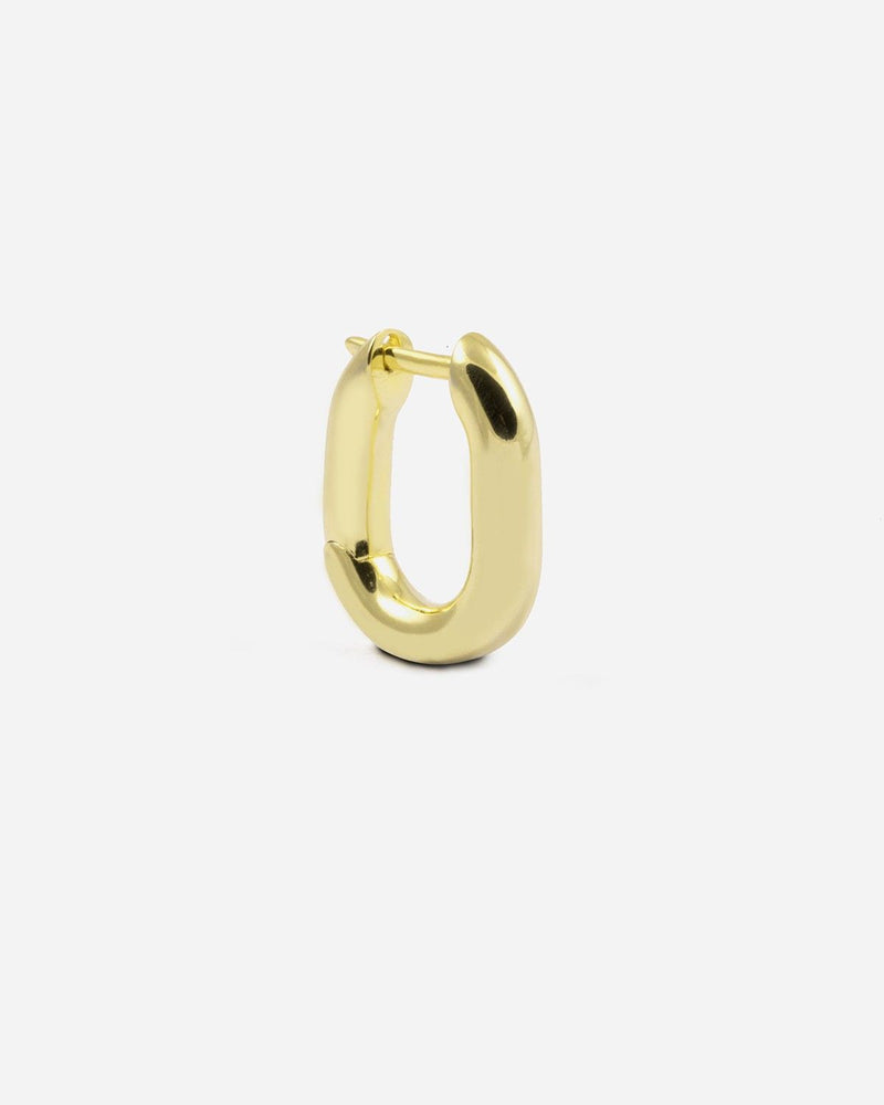 BOUCLE D'OREILLE OVALE MEGA BOLD / OR JAUNE