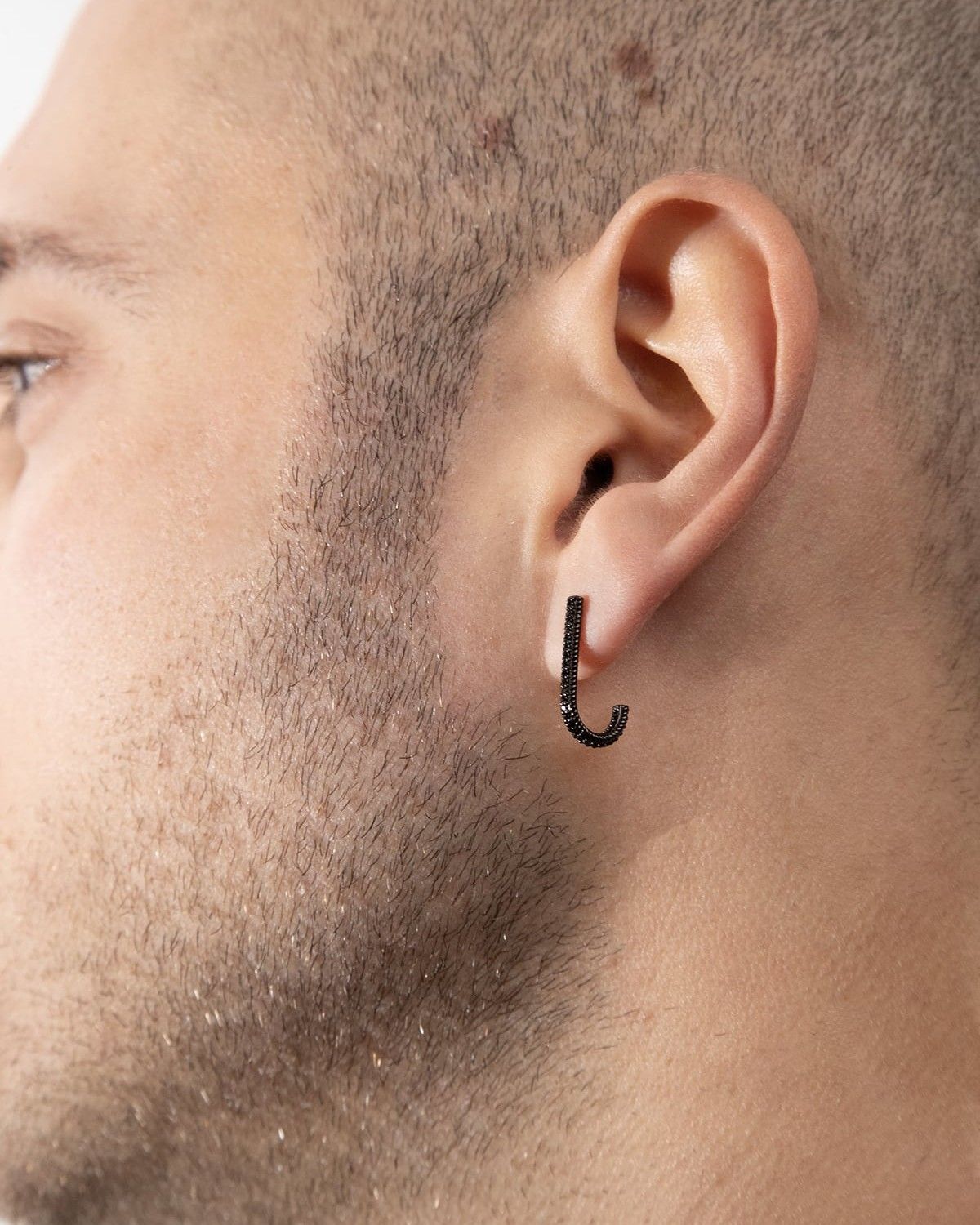 BOUCLE D'OREILLE FANCY BLACK HOOK