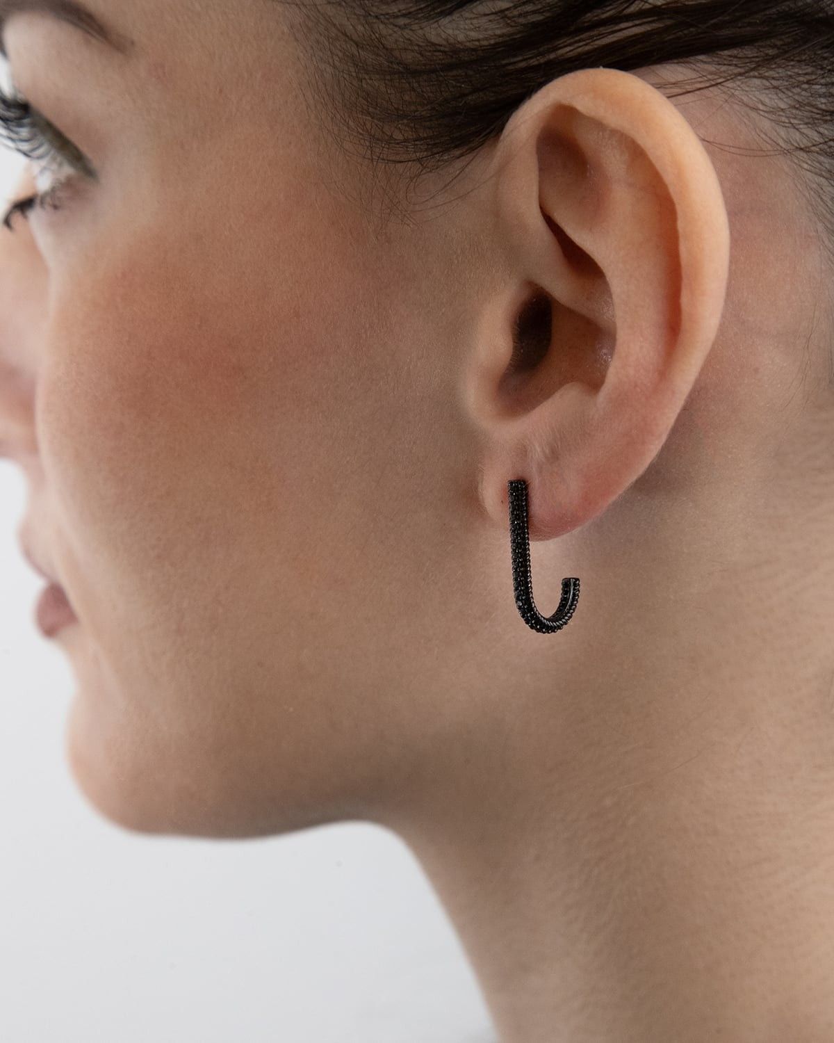 BOUCLE D'OREILLE FANCY BLACK HOOK