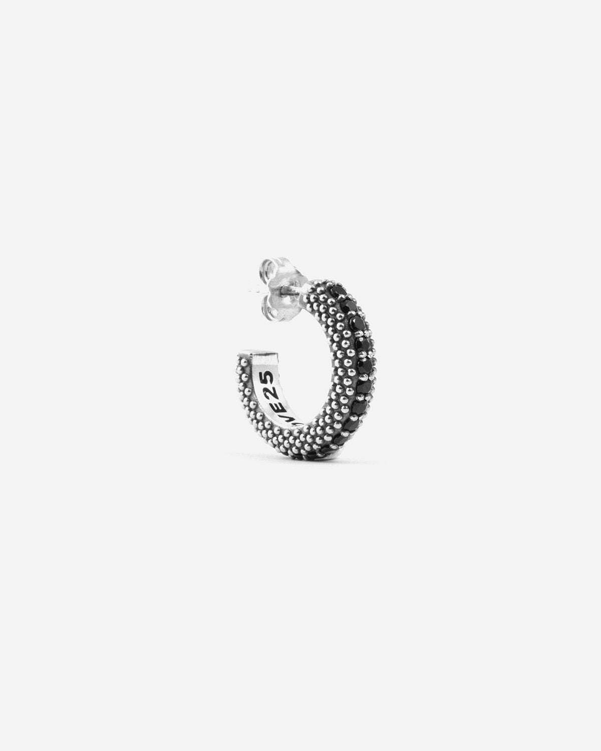 BLACK WIND DOTTED EARRING