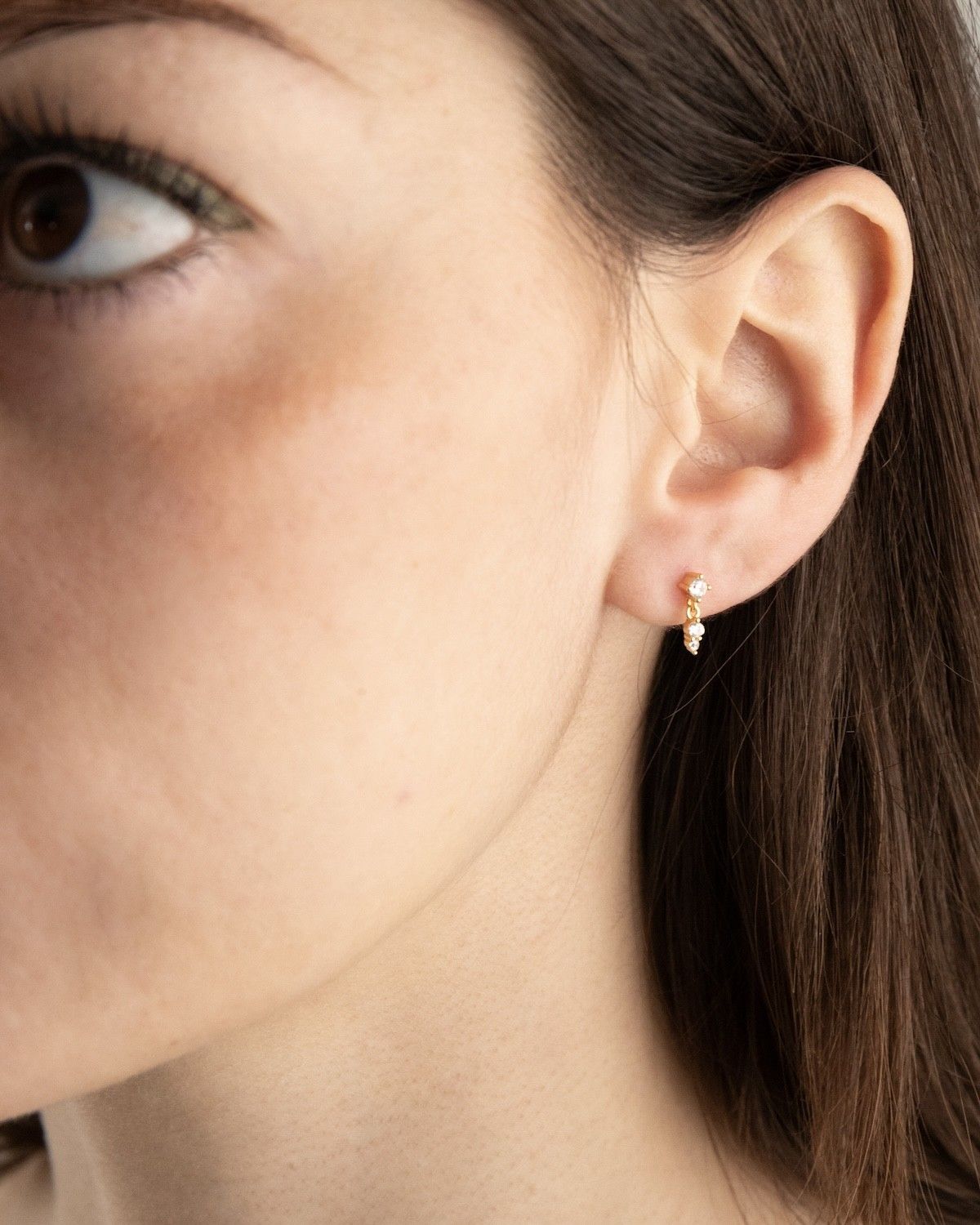 ORECCHINO PIERCING GOLDEN ADDENDUM PLACCATO ORO CON PIETRE