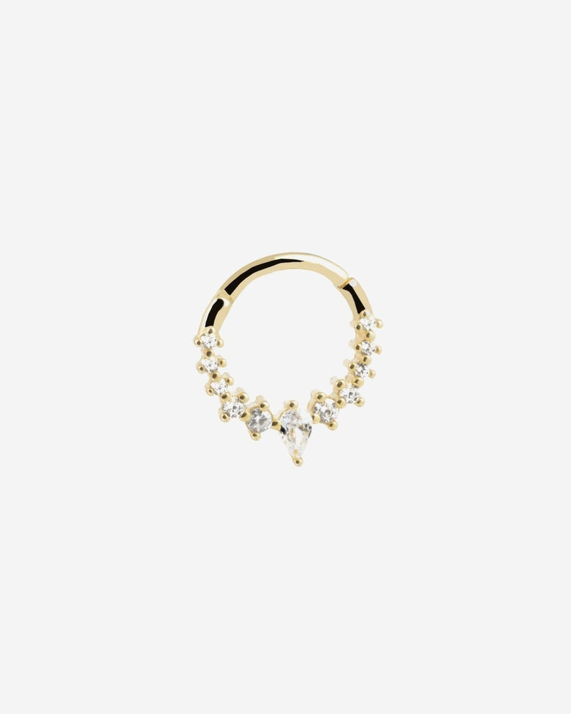 ORECCHINO CERCHIO GOLDEN CONSTELLATION SEPTUM PLACCATO ORO CON PIETRE