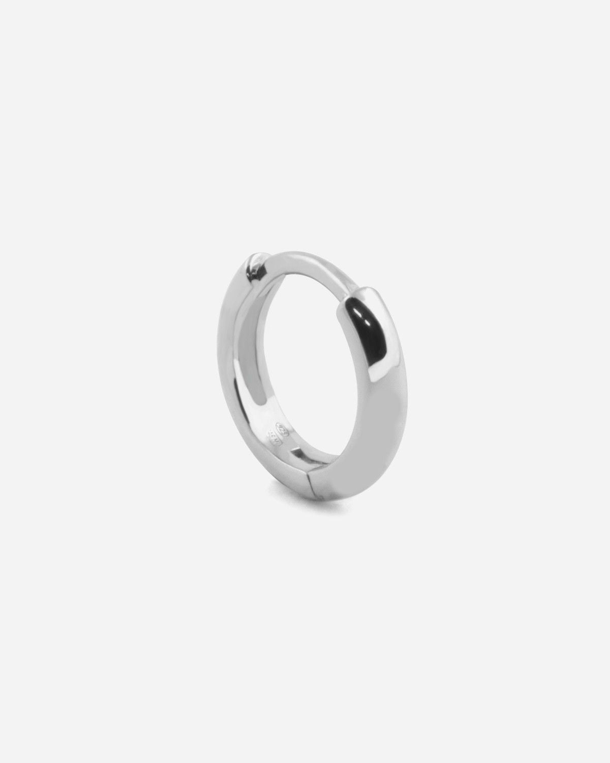 BOUCLE D'OREILLE CERCLE DIAM 8 MM AVEC LOQUET EN ARGENT