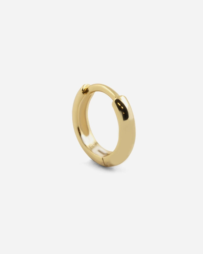 ORECCHINO A CERCHIO DIAM 8 MM CON SCATTINO PLACCATO ORO