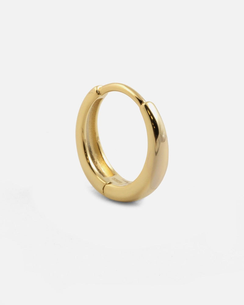 ORECCHINO A CERCHIO DIAM 11 MM CON SCATTINO PLACCATO ORO