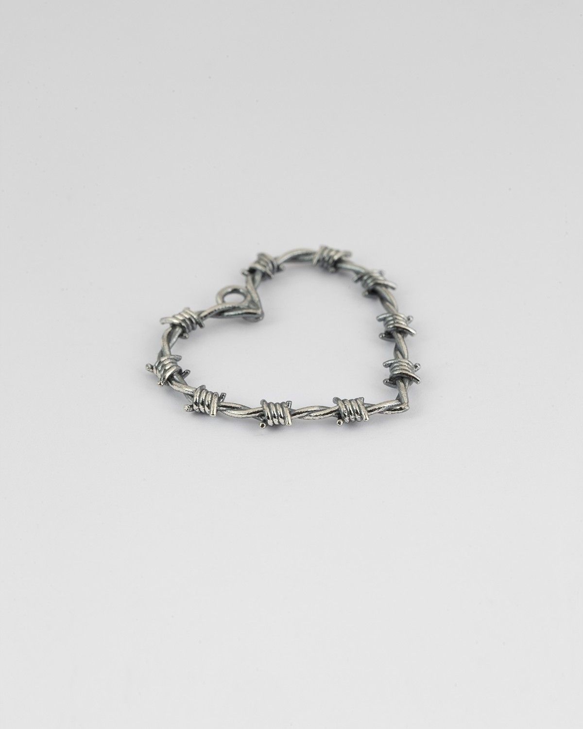 BARBED WIRE HEART PENDANT
