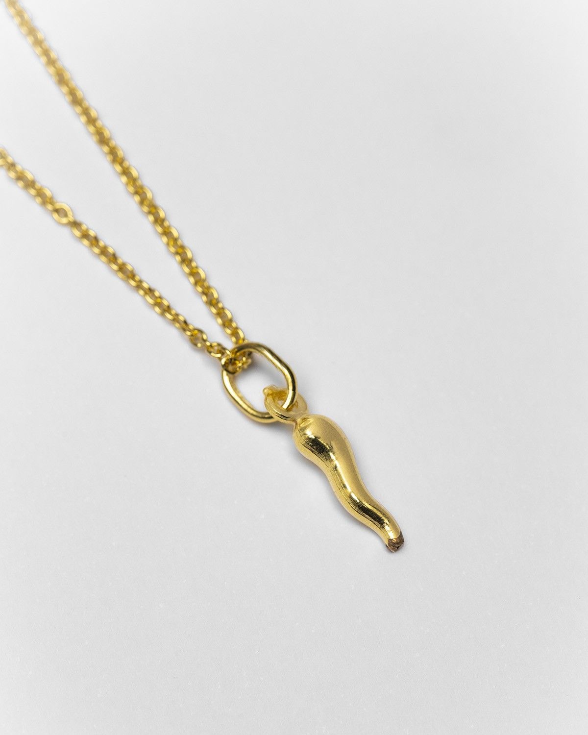 ANHÄNGER CHARM LUCKY HORN / GELBGOLD POLIERT