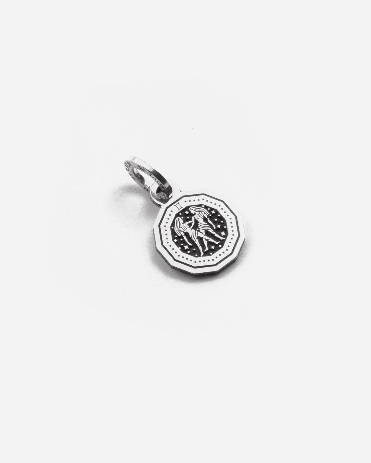 MINI CHARM COLGANTE SIGNO DEL ZODIACO GÉMINIS DE PLATA