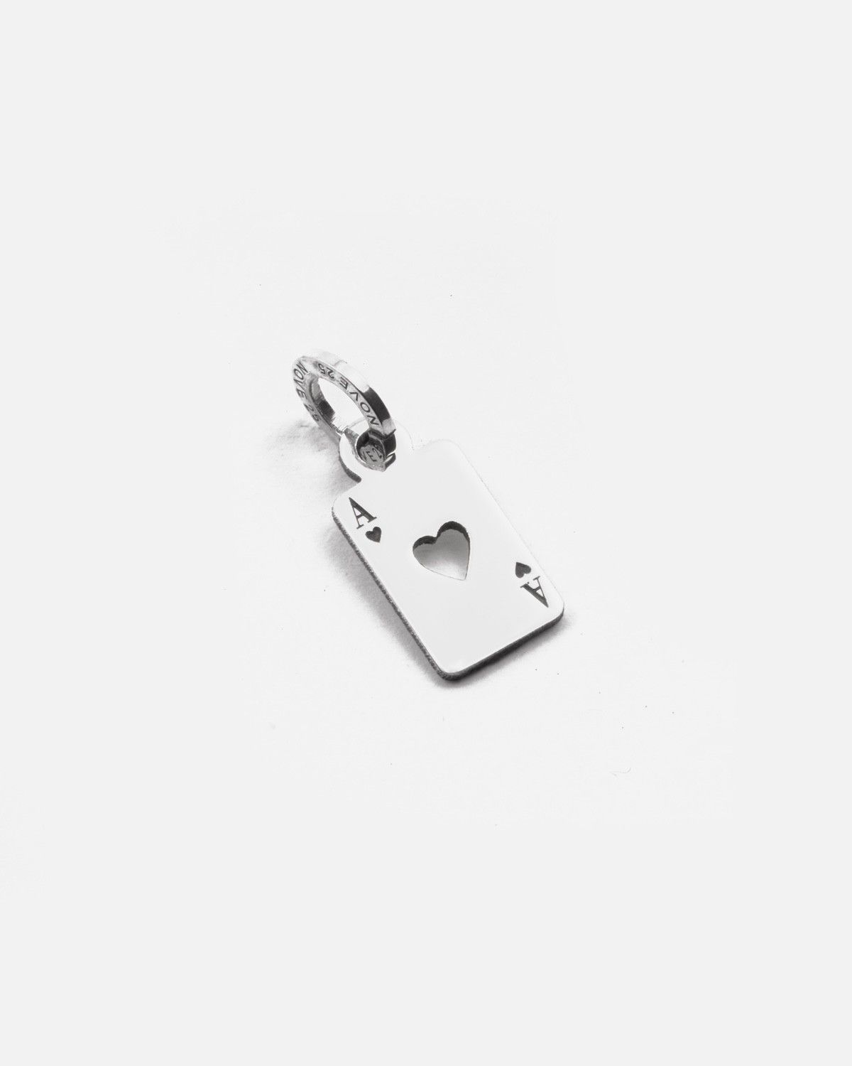 ACE OF HEARTS CARD MINI CHARM PENDANT