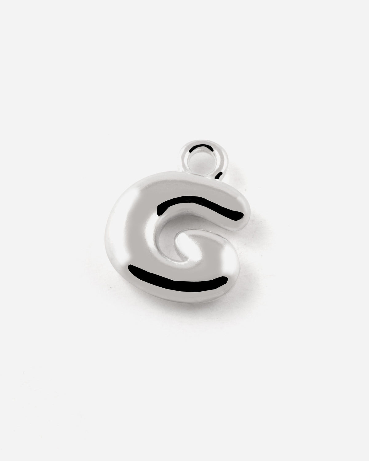 PENDENTIF LETTRE BOLD EN ARGENT