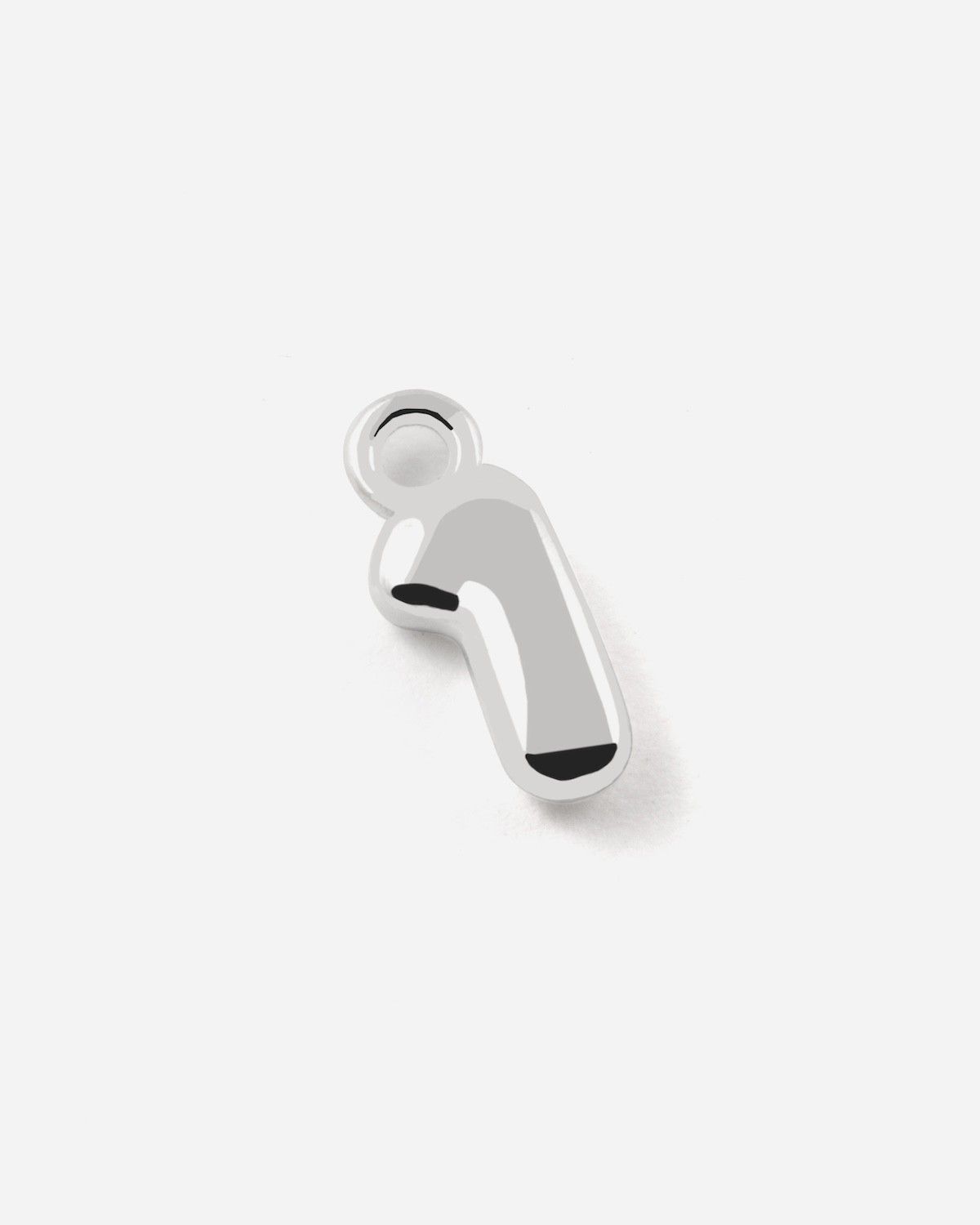 CIONDOLO NUMERO BOLD IN ARGENTO