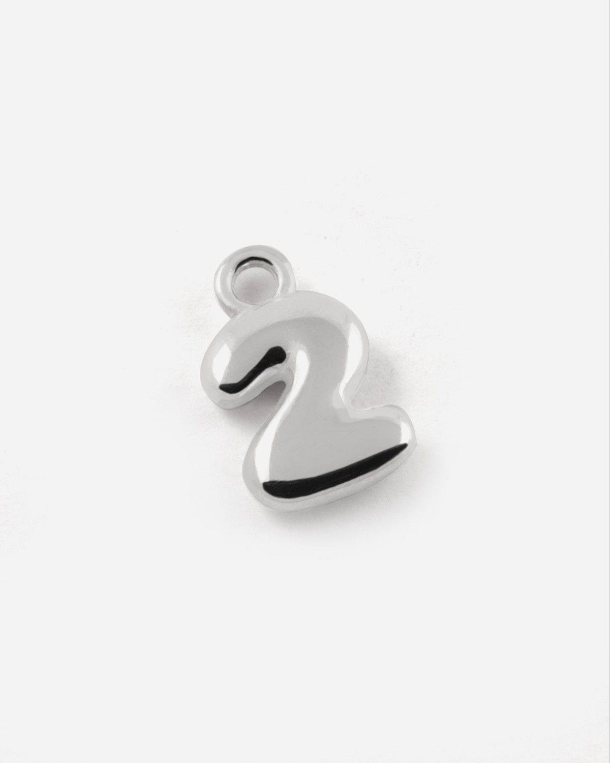 CIONDOLO NUMERO BOLD IN ARGENTO
