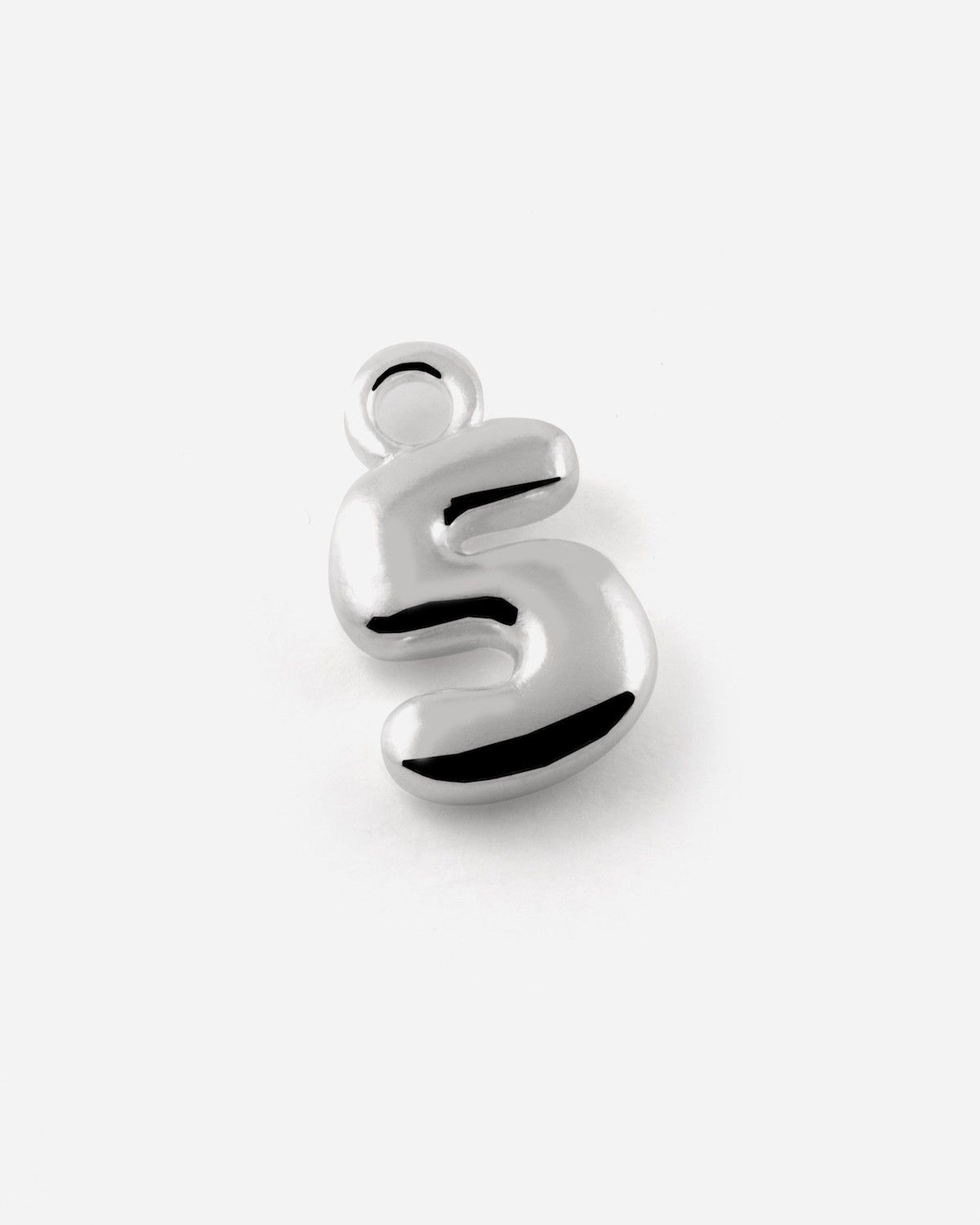CIONDOLO NUMERO BOLD IN ARGENTO