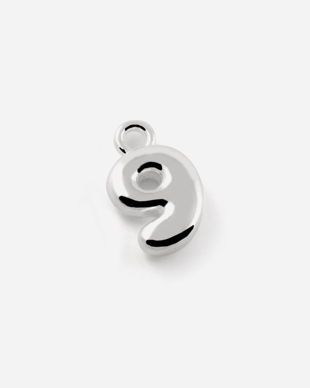 CIONDOLO NUMERO BOLD IN ARGENTO