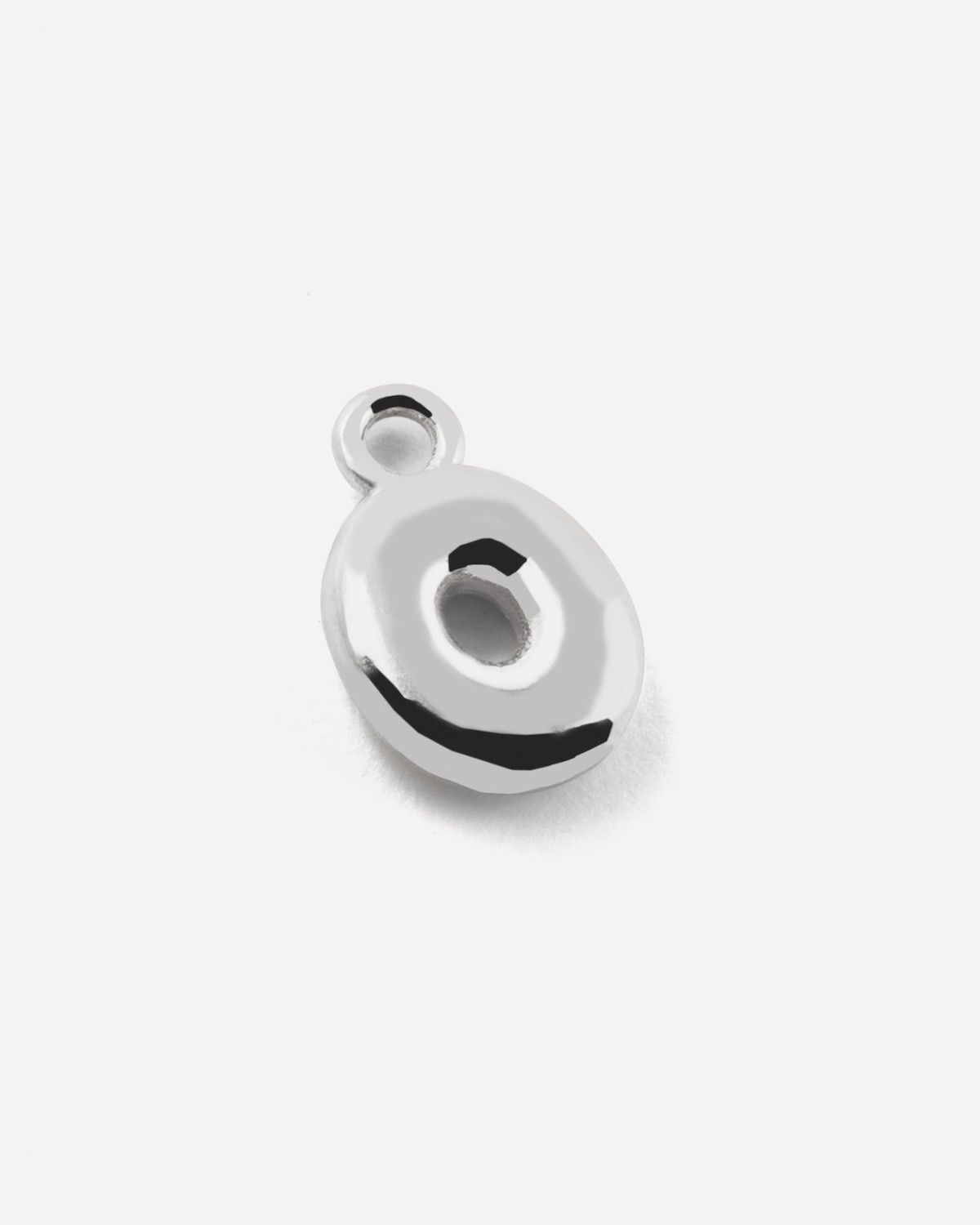 CIONDOLO NUMERO BOLD IN ARGENTO