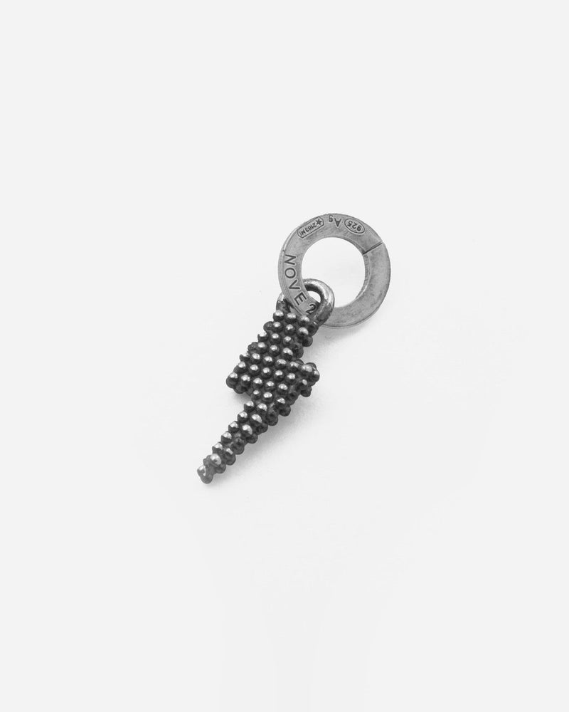 CIONDOLO MINI CHARM SAETTA PUNTINATA IN ARGENTO