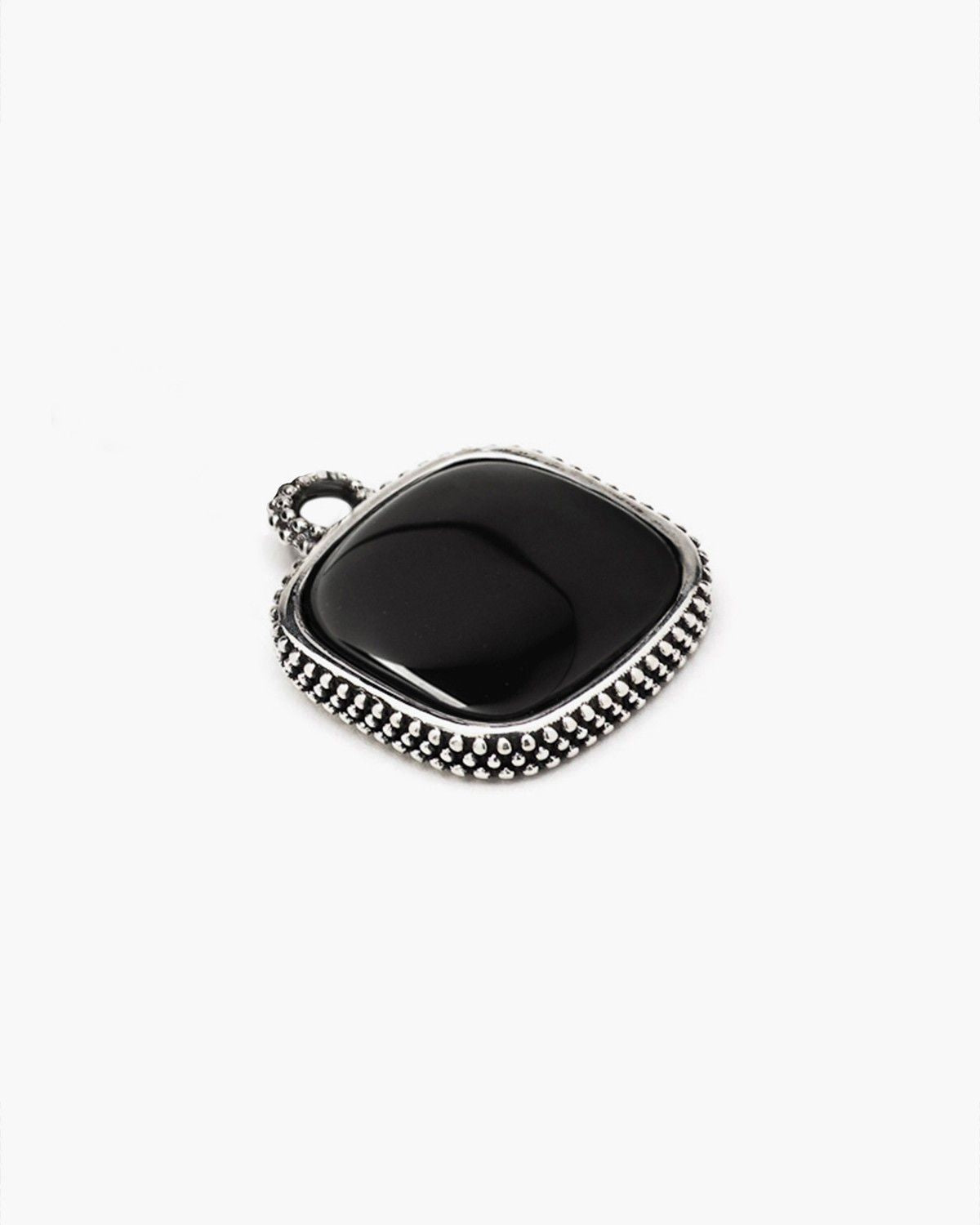 DOTTED SQUARE STONE PENDANT