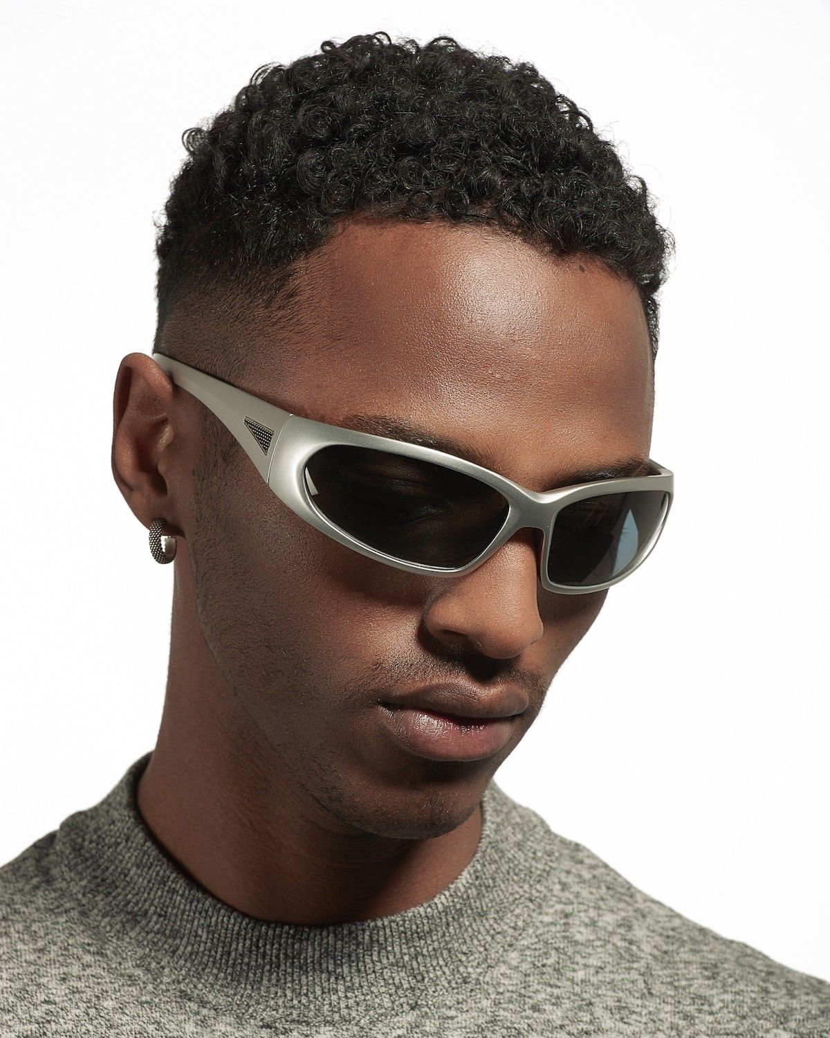 LUNETTES DE SOLEIL BAGAI / ARGENT SATINÉ